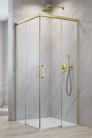 Radaway Idea Brushed Gold KDD kabina prysznicowa część prawa 120 cm złoty szczotkowany/szkło przezroczyste 10370120-99-01R