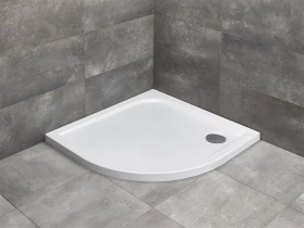 Radaway Delos A brodzik 85x85 cm półokrągły biały SDA8585-01