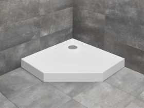 Radaway Doros PT Compact brodzik 90x90 cm pięciokątny biały SDRPTP9090-05