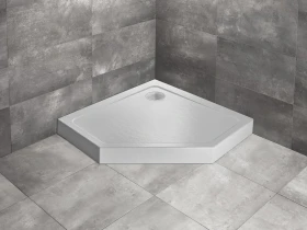 Radaway Doros PT Compact brodzik pięciokątny 80x80 cm biały SDRPT8080-05-04S