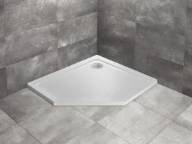 Radaway Doros PT E brodzik pięciokątny 100x90 cm biały SDRPT1090-01-04SL