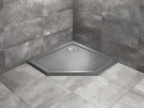 Radaway Doros PT brodzik pięciokątny 90x90 cm antracyt SDRPT9090-01-64S