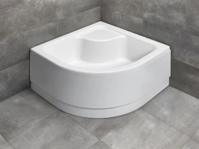 Radaway Indos A brodzik 80x80 cm półokrągły biały SIA8080-01