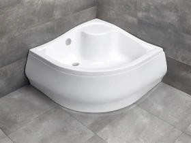 Radaway Korfu A brodzik 90x90 cm półokrągły biały 4S99400-03