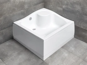 Radaway Korfu C brodzik 90x90 cm kwadratowy z obudową biały 4C99400-03