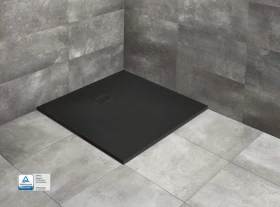 Radaway Kyntos C brodzik 100x100 cm kwadratowy konglomeratowy czarny HKC100100-54