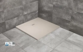 Radaway Kyntos C brodzik kwadratowy 100x100 cm kaszmirowy HKC100100-84