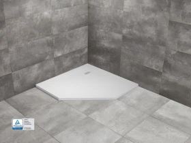 Radaway Kyntos PT brodzik pięciokątny 80x80 cm biały HKPT8080-04