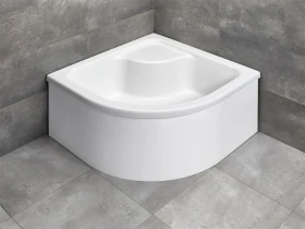 Radaway Naxos A brodzik 90x90 cm półokrągły biały SBA9941-1