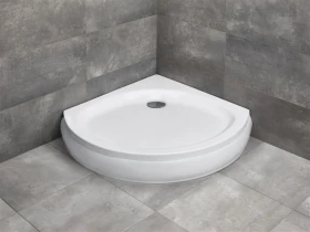 Radaway Patmos B brodzik 90x90 cm półokrągły biały 4T99155-03