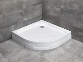 Radaway Rodos A Compact brodzik 90x90 cm półokrągły biały 4P99155-03