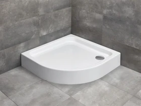 Radaway Siros A brodzik 90x90 cm półokrągły biały SBA9917-1
