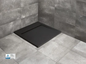Radaway Teos C brodzik kwadratowy 80x80 cm czarny HTC8080-54