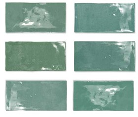Płytka ścienna  WOW FEZ EMERALD GLOSS 6,2 X 12,5 CM 
