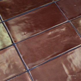 Płytka ścienna  WOW FEZ COPPER GLOSS 6,2 X 12,5 CM